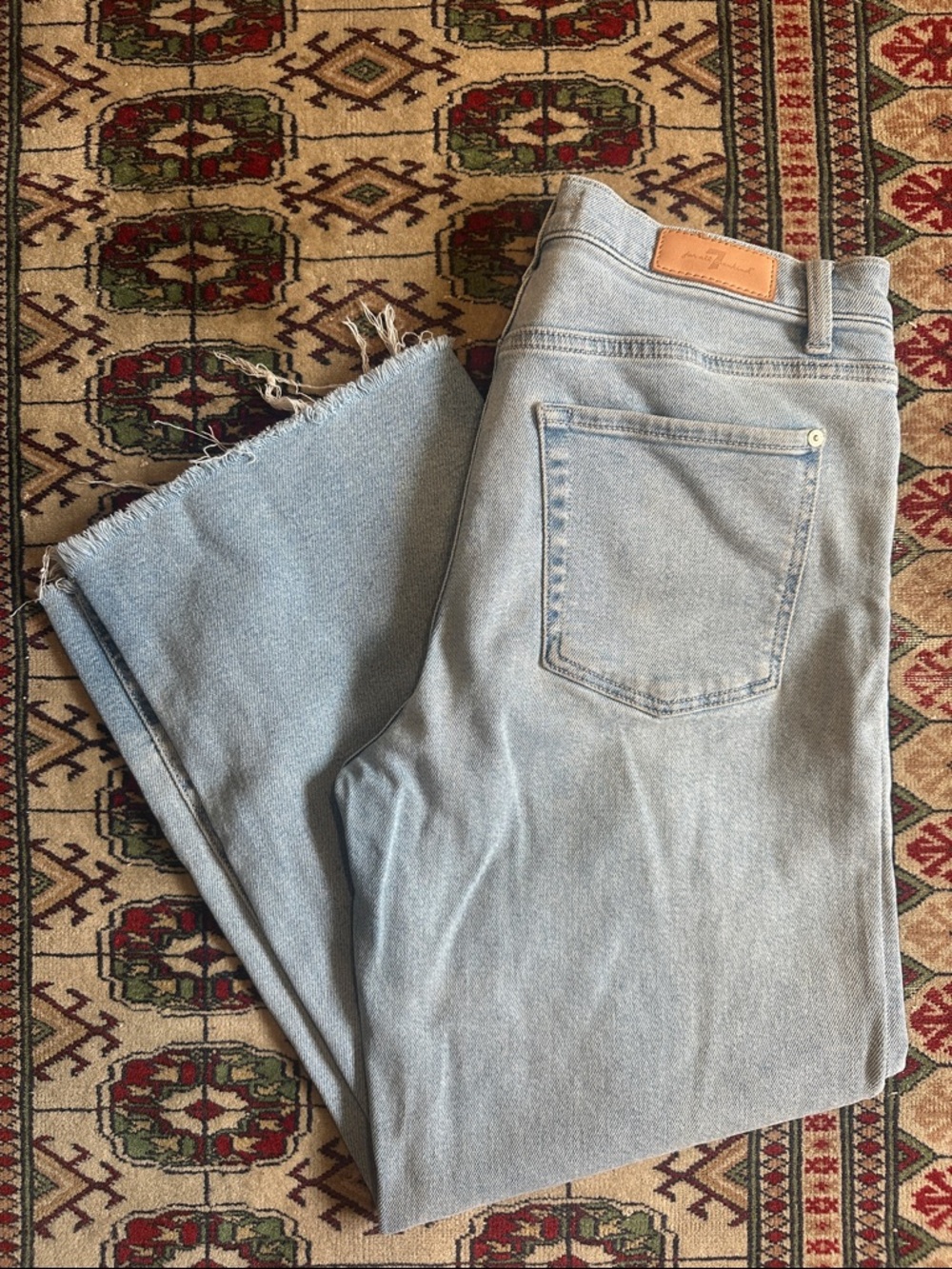 7 For All Mankind Light Blue Wide Leg Jeans